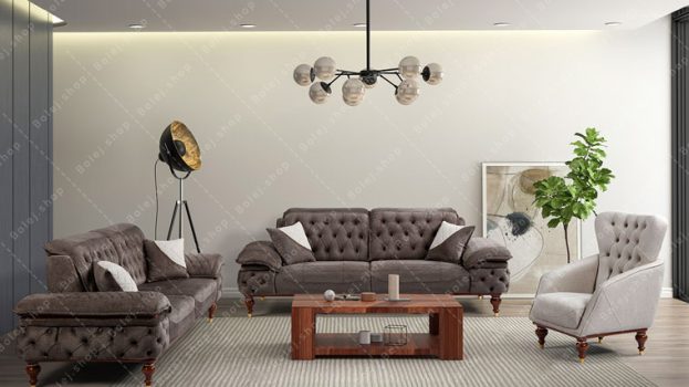 عکس مبل چستر مدرن راحتی تخت شو 7 نفره رادین